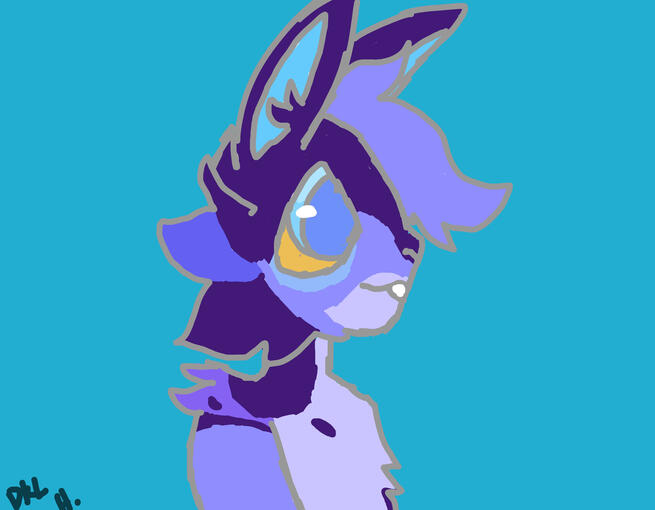 Bluebarry side pose